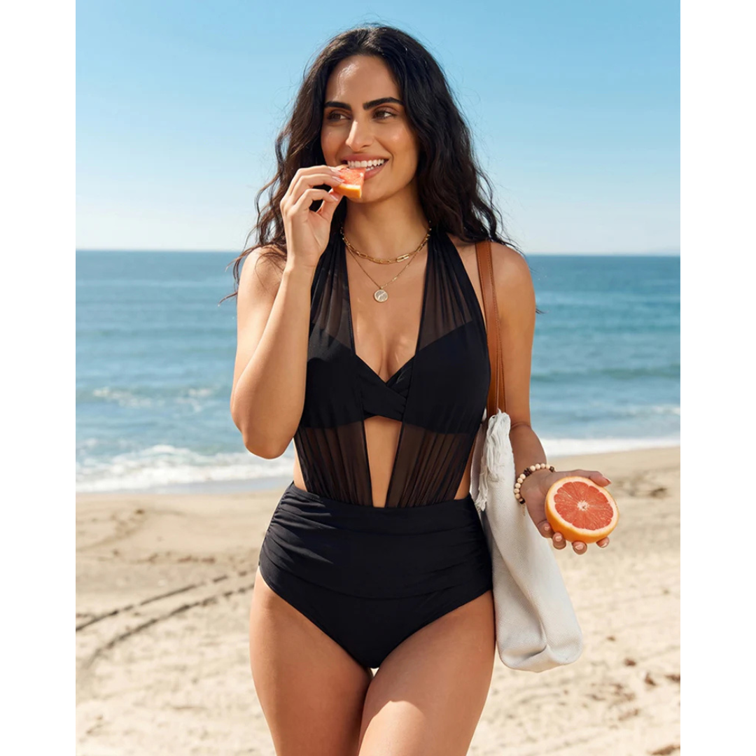 2-az-1-ben magas derekú alakformáló bikini