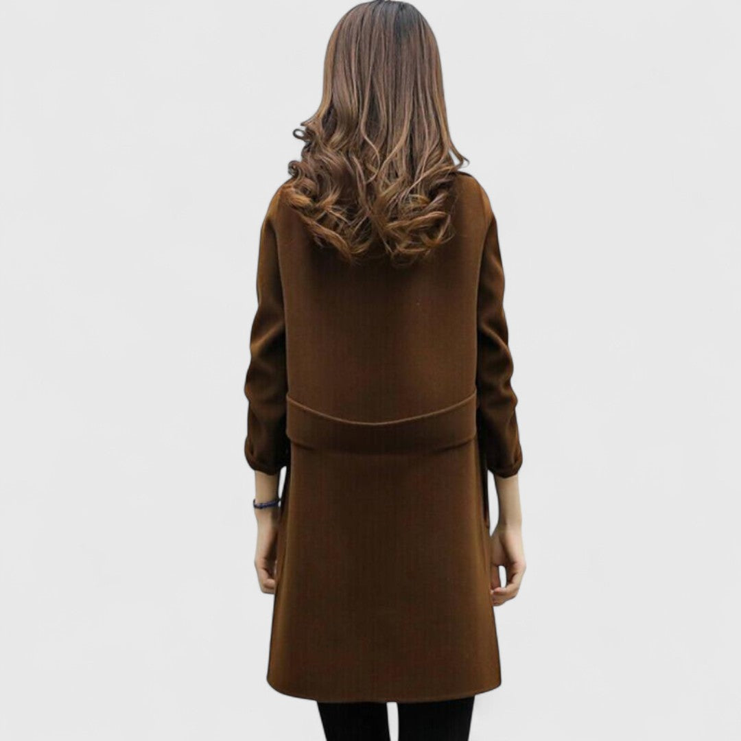 Elegáns kabát – katonazöld, barna, fekete