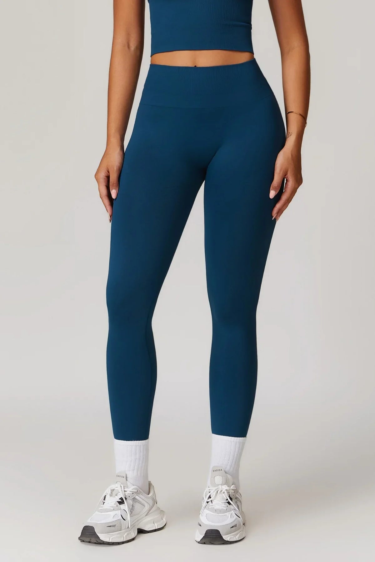 Magas derekú leggings (királykék)