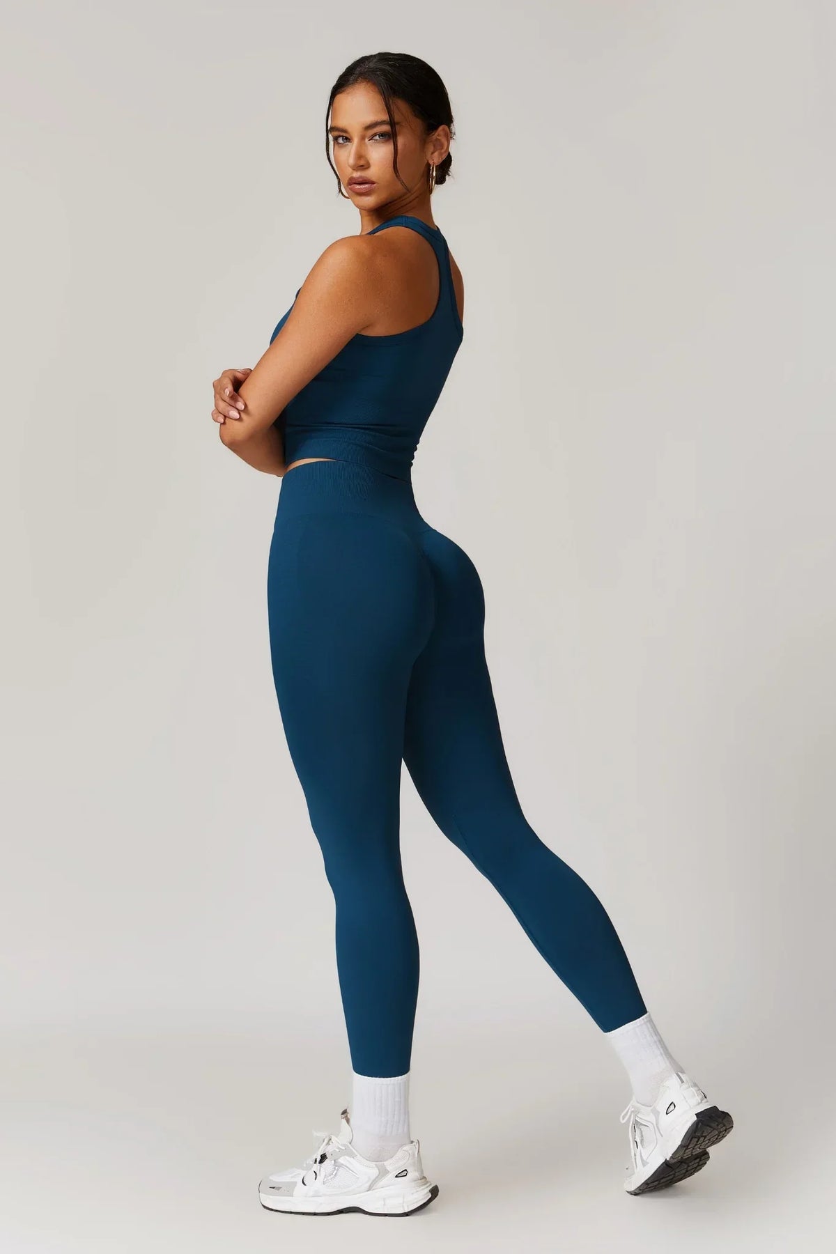 Magas derekú leggings (királykék)