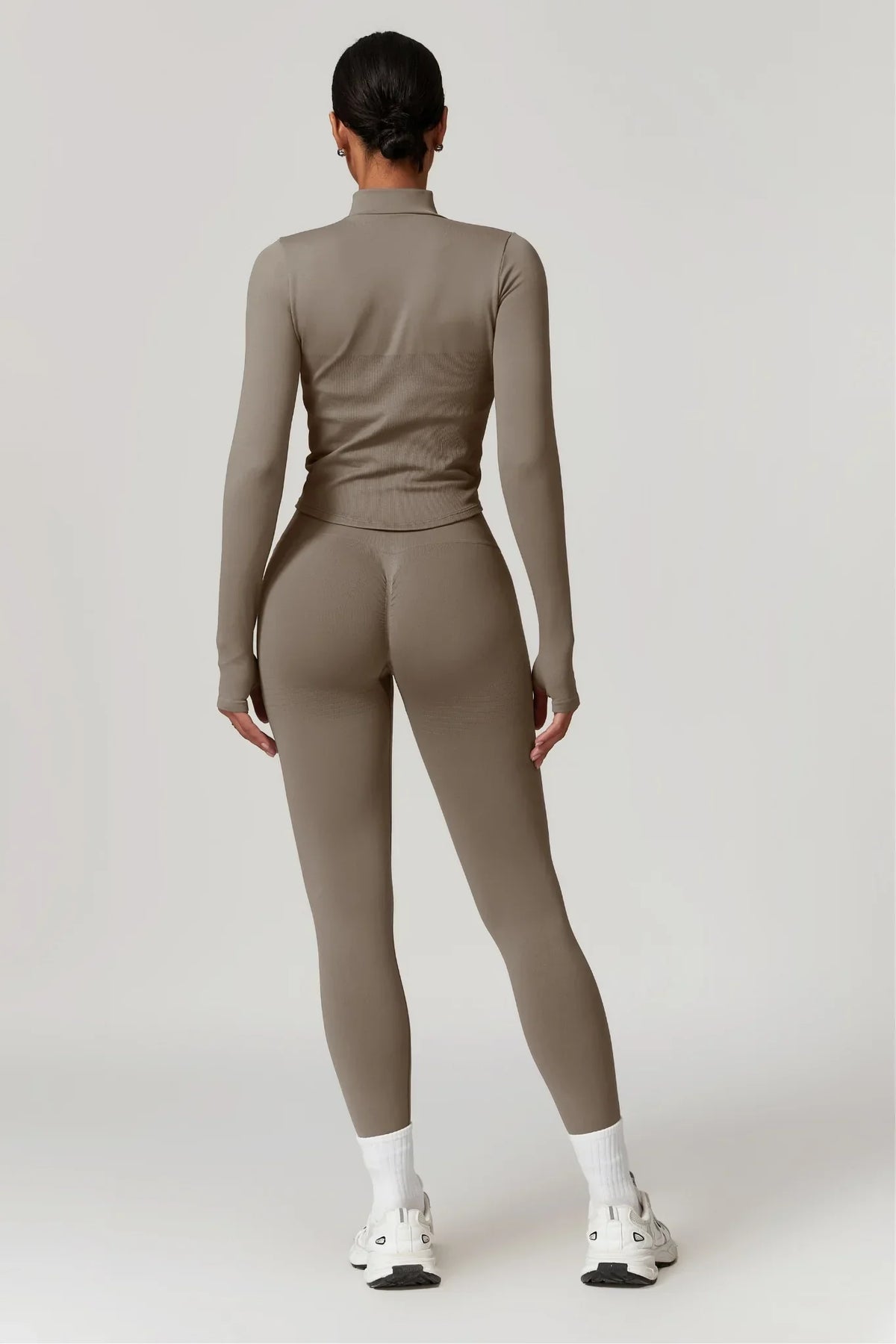 Magas derekú leggings (homok)