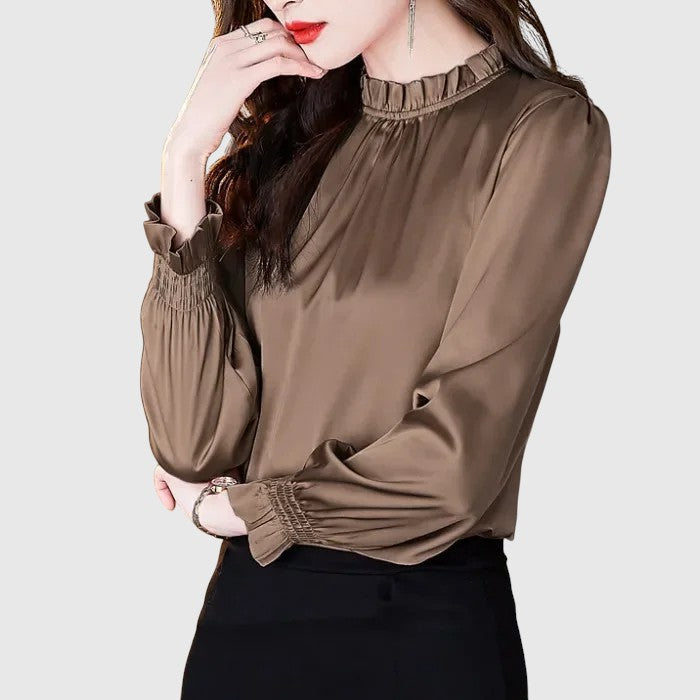 Elegáns selyem blúz