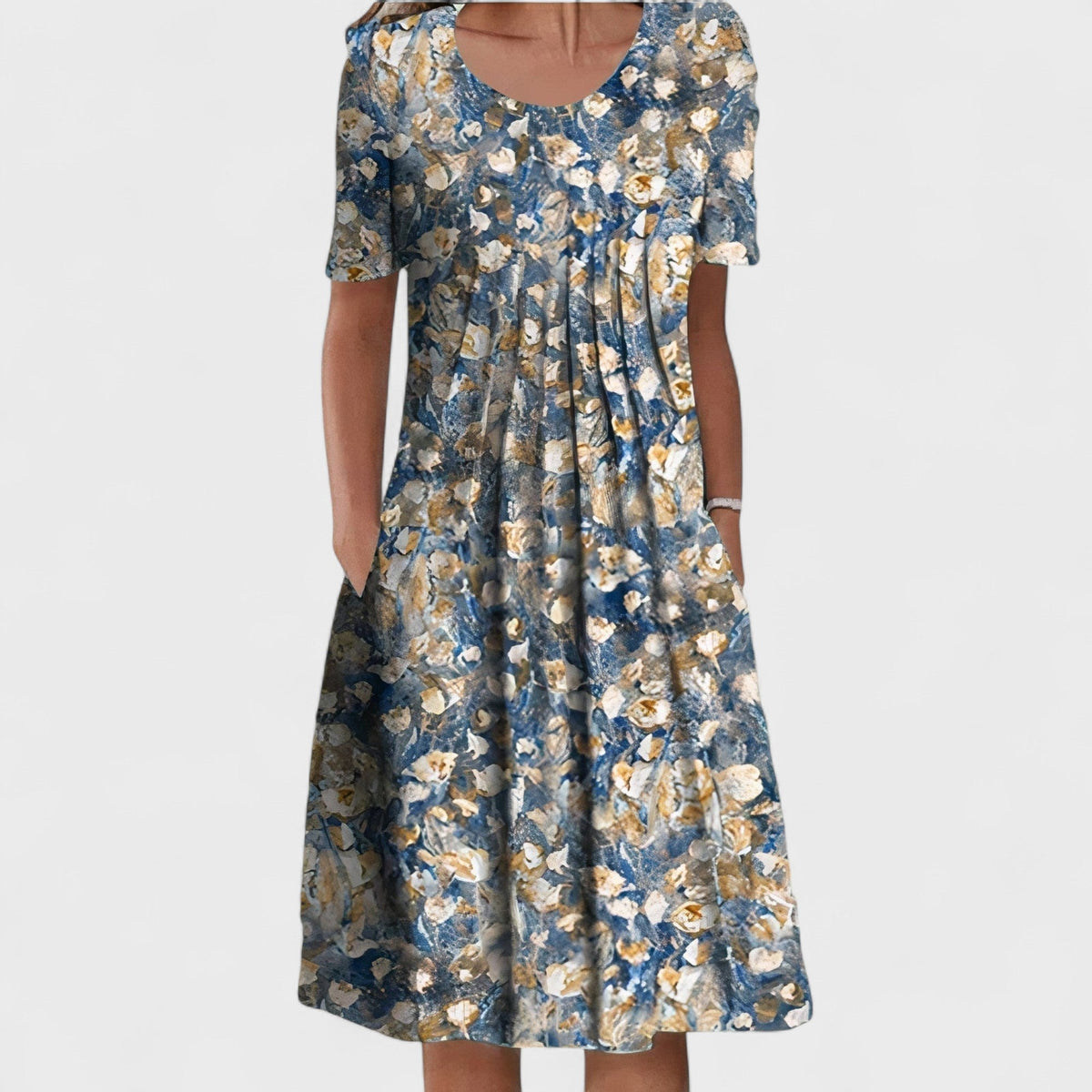 Elegáns midi ruha – fehér-piros, fehér-sárga