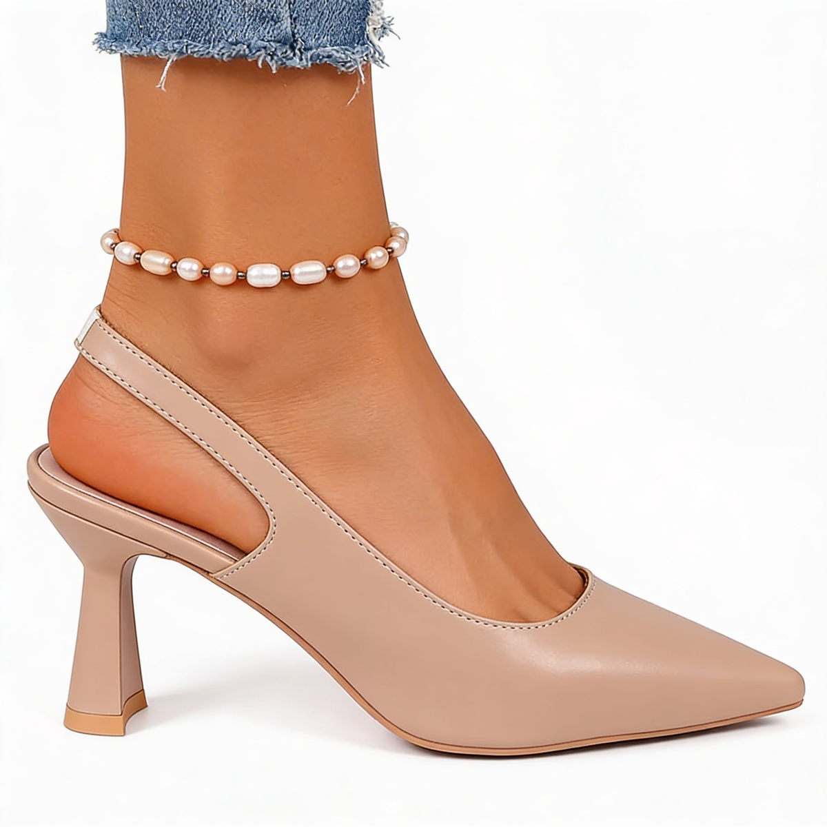 Elegáns ortopéd sarkú cipő – khaki, bézs, fekete