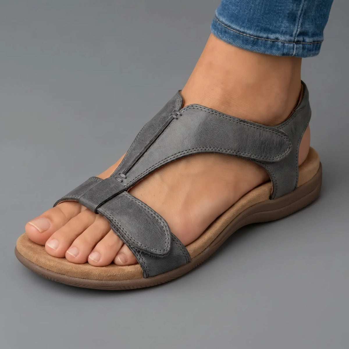 Ergonomikus ortopéd szandál – fekete, kék, sárga