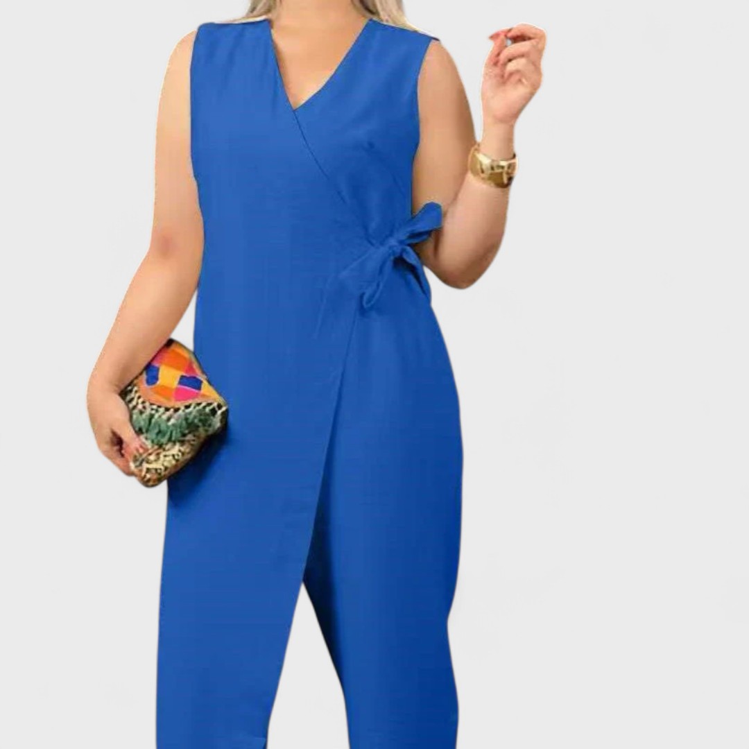 Elegáns overall V-nyakú